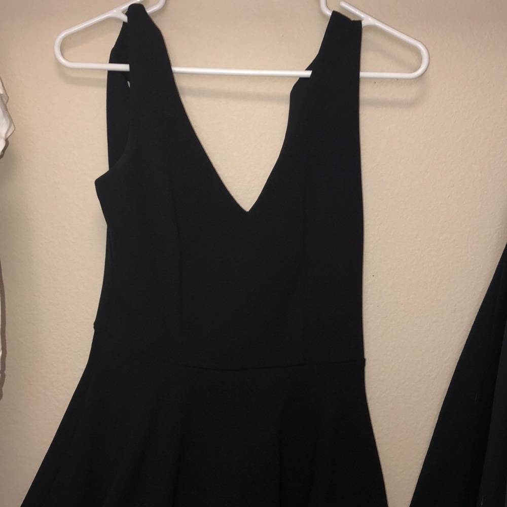 black mini dress